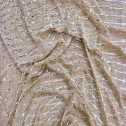 Imported Moonlight Sequence Fabric : Gold