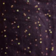 All Over Gold Sequin Buti On Wine Net Fabric