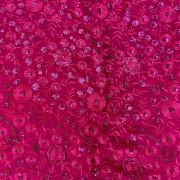 Heavy Floral Thread & Sequin Embroidery on Hot Pink Viscose Georgette