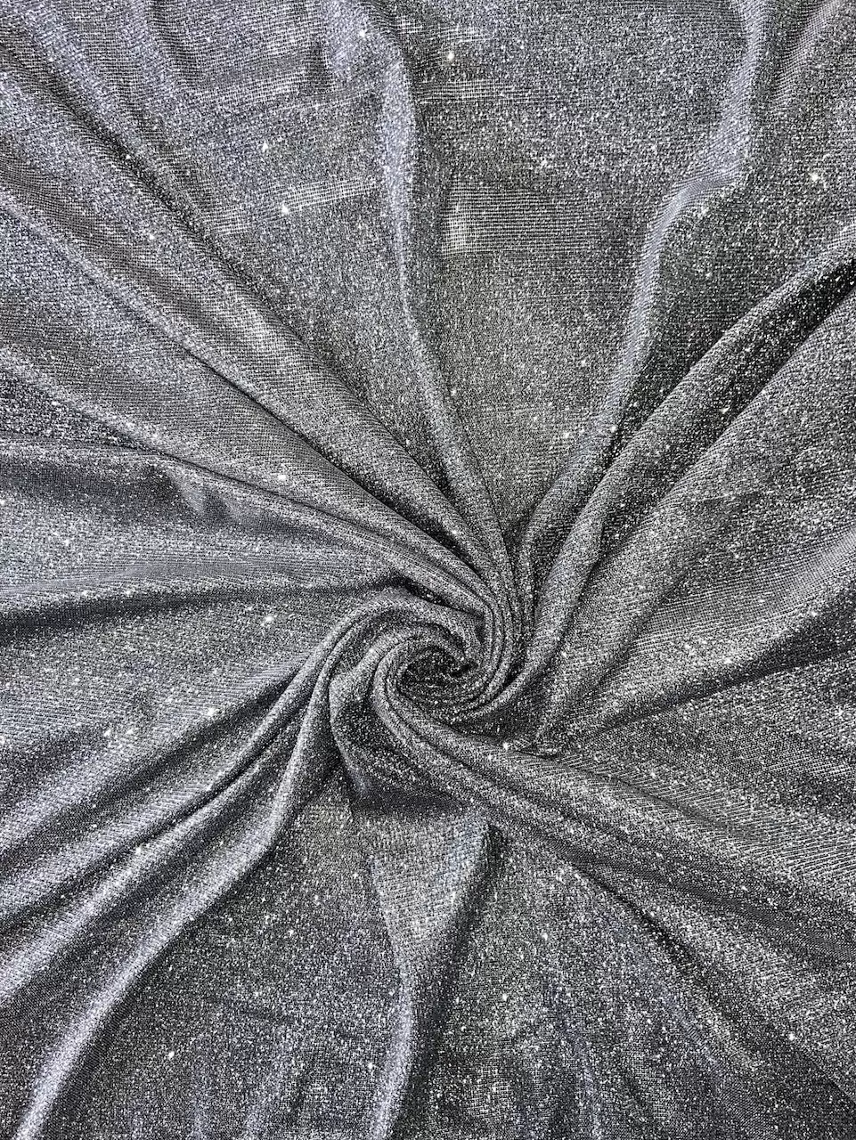 Big Width Lycra Grey Shimmer Fabric
