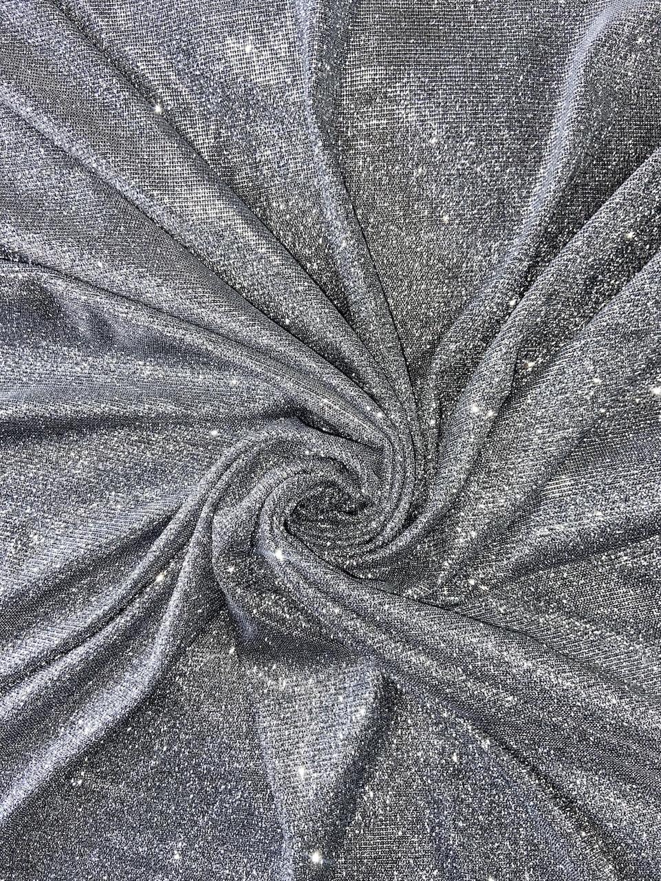 Big Width Lycra Grey Shimmer Fabric