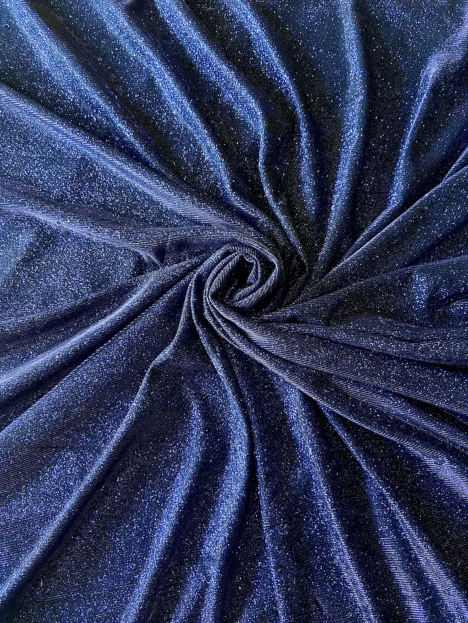 Big Width Lycra Navy Blue Shimmer Fabric