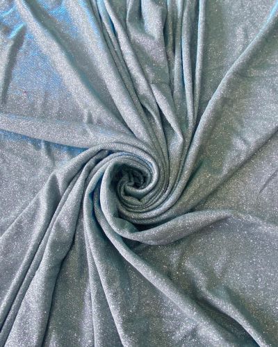 Big Width Lycra Sky Blue Shimmer Fabric
