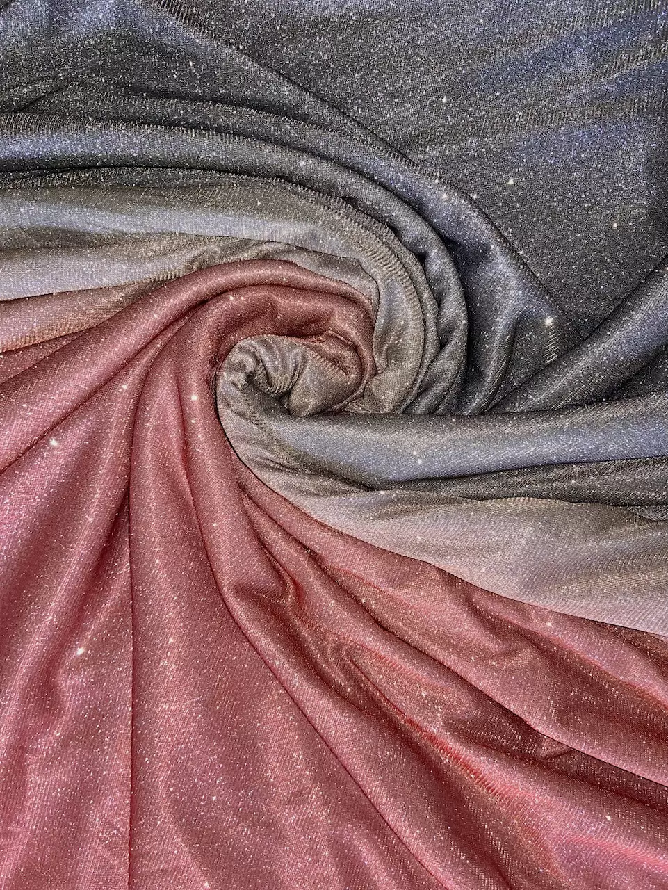 Big Width Shaded Shimmer Orange to Grey