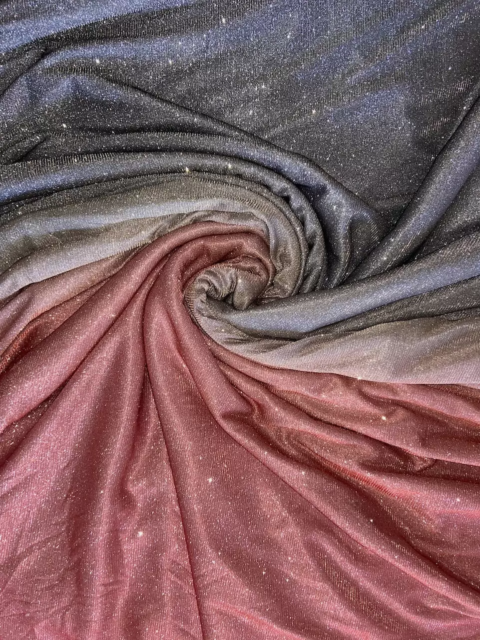 Big Width Shaded Shimmer Orange to Grey