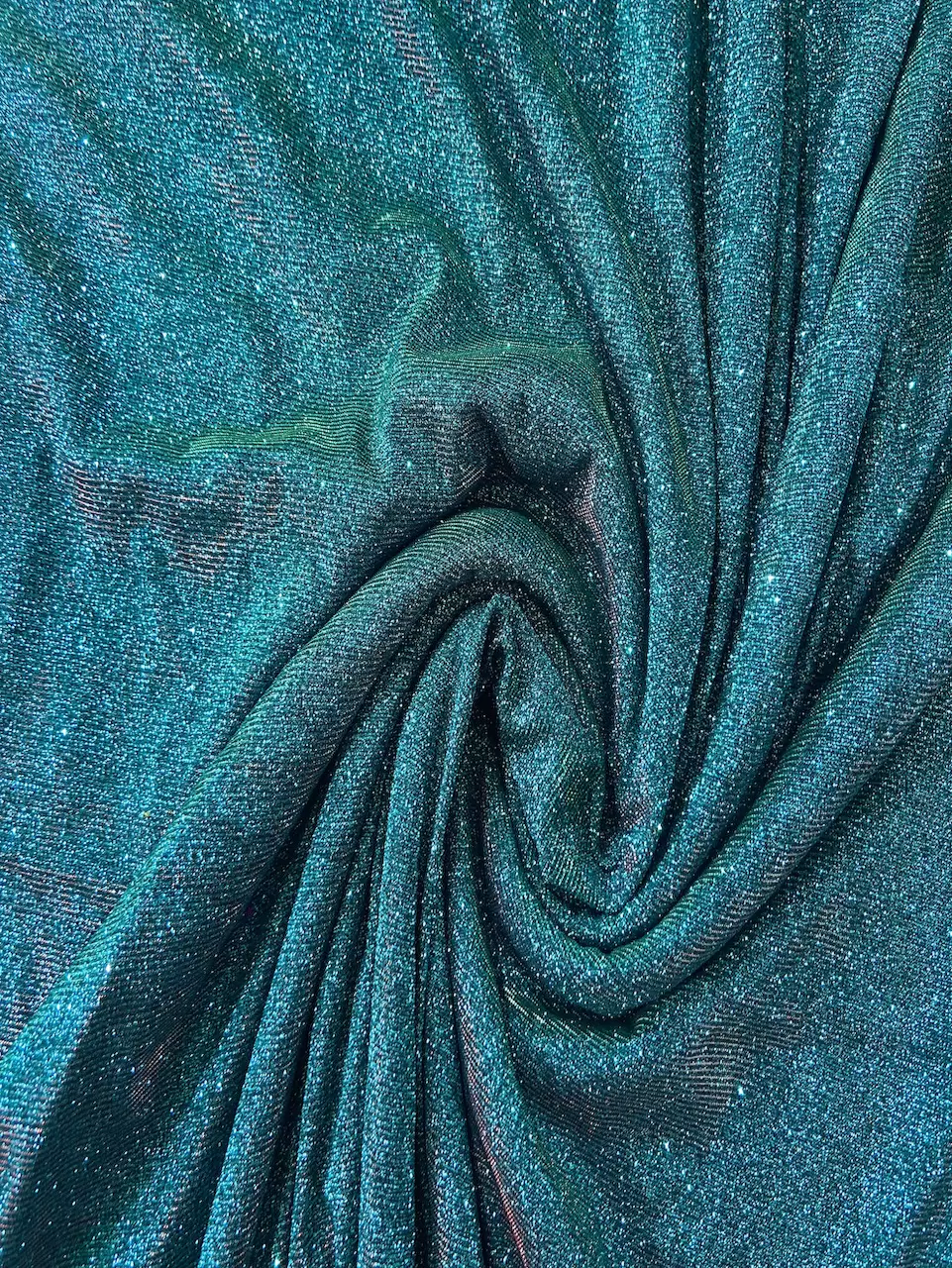 Big Width Lycra Rama Green Shimmer Fabric