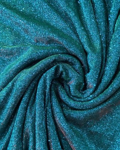 Big Width Lycra Rama Green Shimmer Fabric