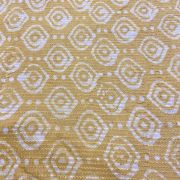 Yellow Malmal Silk Embroidered Batik Print