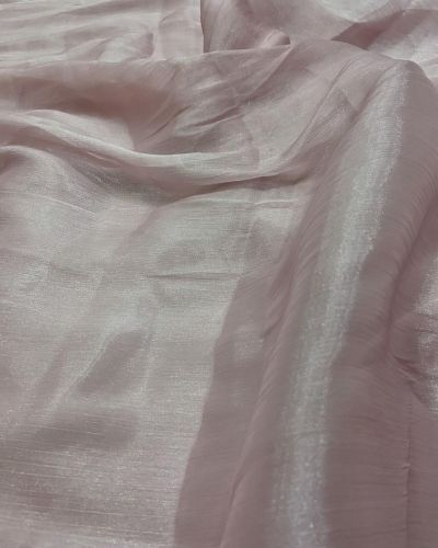 Crinkled Glass Organza – Blush Pink