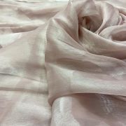 Crinkled Glass Organza – Blush Pink