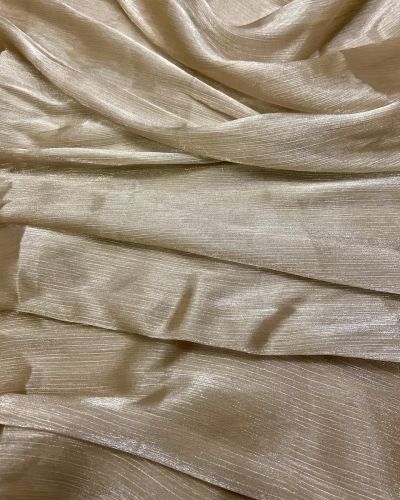 Crinkled Glass Organza – Gold