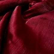 Crinkled Glass Organza – Deep Red