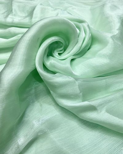 Crinkled Glass Organza – Pastel Green