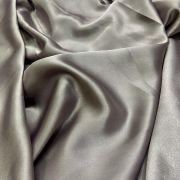 Armani Satin Fabric – Grey