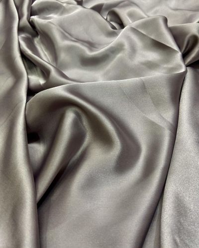 Armani Satin Fabric – Grey