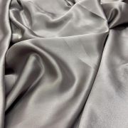 Armani Satin Fabric – Grey