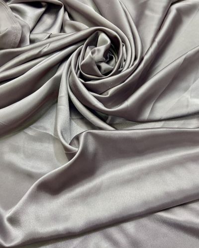 Armani Satin Fabric – Grey