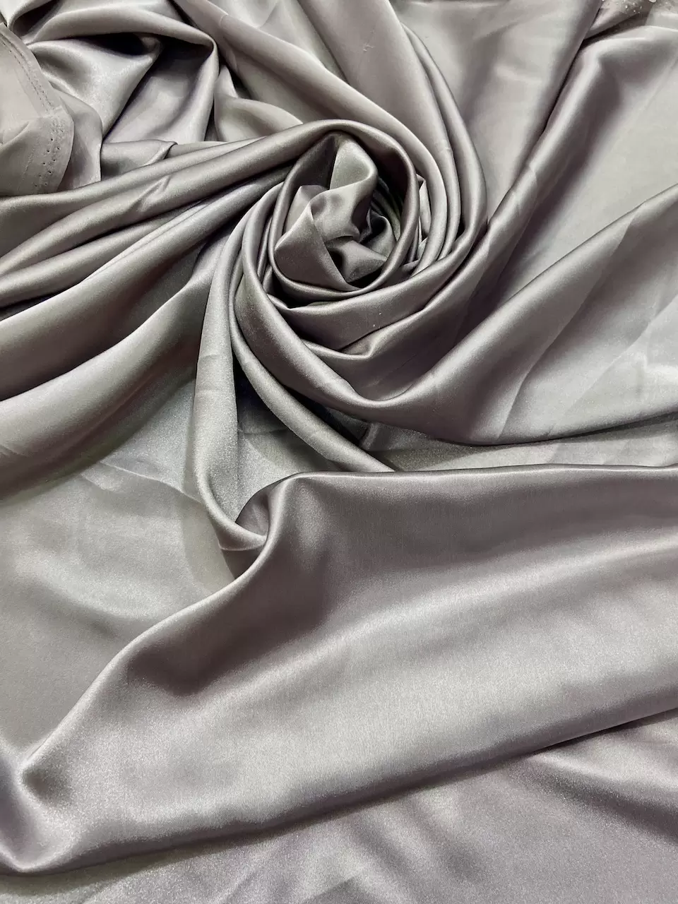 Armani satin fabric | Armani Satin Fabric – Grey