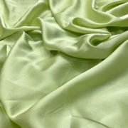 Armani Satin Fabric – Parrot Green