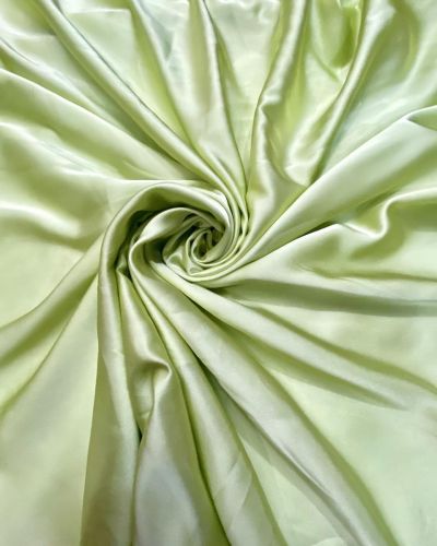 Armani Satin Fabric – Parrot Green