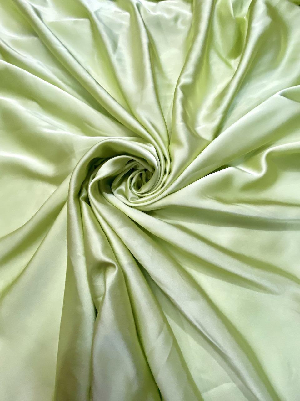 Buy Green Satin Fabric Online In India -  India