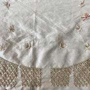 Cream Heavy Zardozi Hand Embroidered Floral and Jaal Design Unstitched Blouse Piece