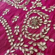 Pink Buta Design Hand Embroidered Unstitched Blouse Piece