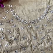 Gold All Over Buti Embroidered On Unstitched Blouse Piece