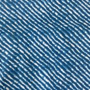 Blue Leheriya Hand Block Print Cotton Fabric