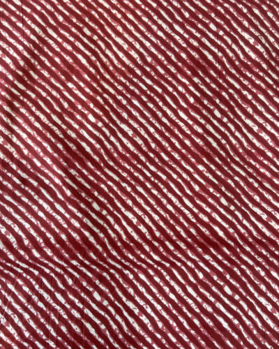 Maroon Leheriya Hand Block Print Cotton Fabric
