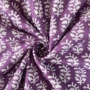 cotton block print fabric | printed cotton fabric | Purple Hand Block Print Paisley Design Cotton Fabric