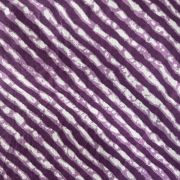 Purple Leheriya Hand Block Print Cotton Fabric