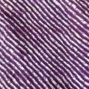 Purple Leheriya Hand Block Print Cotton Fabric