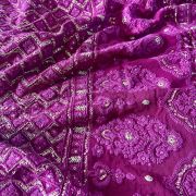 Trending Magenta Lucknowi Chikankari On Pure Viscose Georgette Fabric