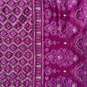 Trending Magenta Lucknowi Chikankari On Pure Viscose Georgette Fabric