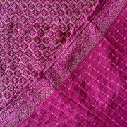 Dupatta – Heavy Pure Viscose Georgette Lucknowi Chikankari Magenta Pink Dupatta