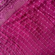 Dupatta – Heavy Pure Viscose Georgette Lucknowi Chikankari Magenta Pink Dupatta