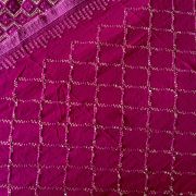 Dupatta – Heavy Pure Viscose Georgette Lucknowi Chikankari Magenta Pink Dupatta