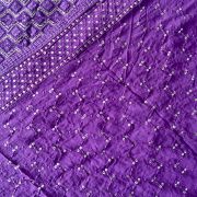 Dupatta- Heavy Pure Viscose Georgette Lucknowi Chikankari Purple Dupatta