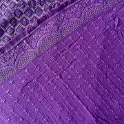 Dupatta – Heavy Pure Viscose Georgette Lucknowi Chikankari Purple Dupatta