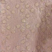 Chikankari With Sequin Embroidery On Light Pink Pure Mysore Silk Fabric