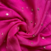 All Over Buti Design On Pink Pure Georgette Fabric