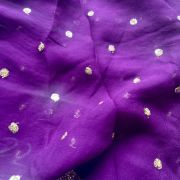 All Over Buti Design On Purple Pure Georgette Fabric