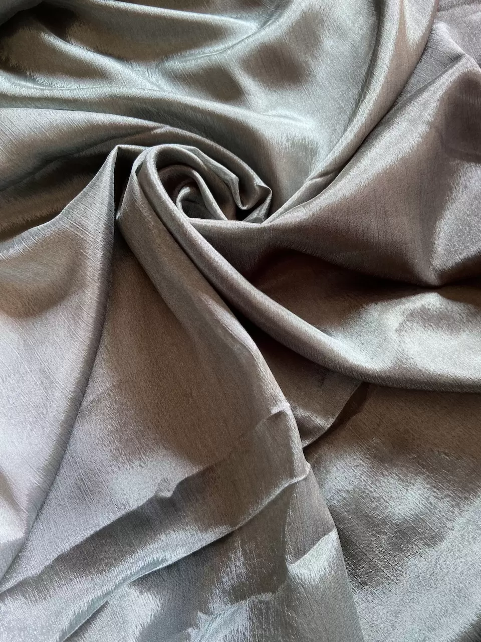 Ombre Shaded Chinon Fabric In Pishta Green To Mehendi Green Colour