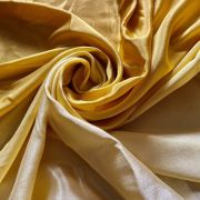 Ombre Shaded Chinon Fabric In Lemon Yellow To Deep Yellow Colour