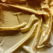 Ombre Shaded Chinon Fabric In Lemon Yellow To Deep Yellow Colour