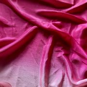 Ombre Shaded Chinon Fabric In Baby Pink To Hot Pink Colour