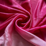 Ombre Shaded Chinon Fabric In Baby Pink To Hot Pink Colour