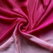 Ombre Shaded Chinon Fabric In Baby Pink To Hot Pink Colour