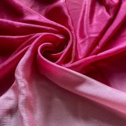 Ombre Shaded Chinon Fabric In Baby Pink To Hot Pink Colour